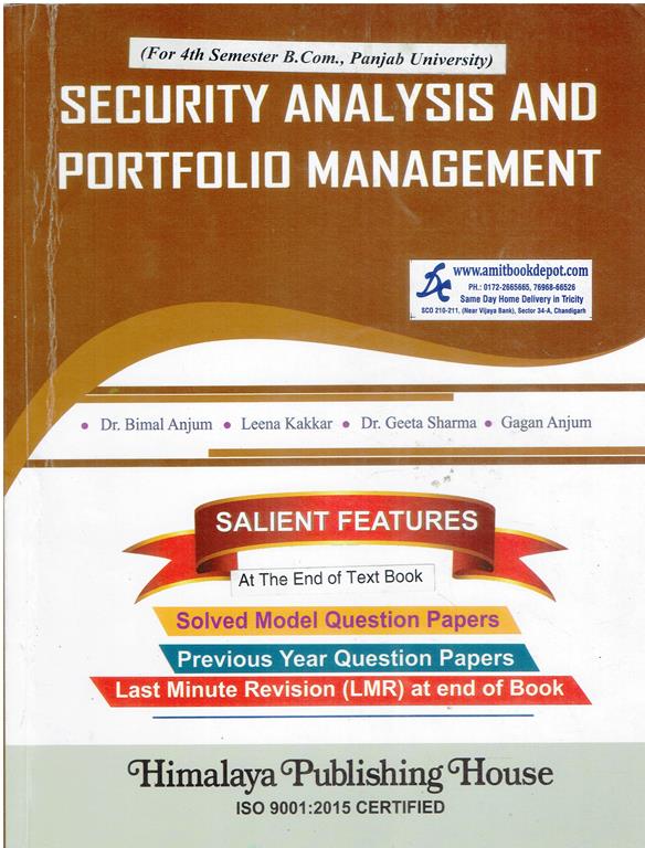 Himalaya Security Analysis and Portfolio Management BCom 4th Semester PU Chandigarh