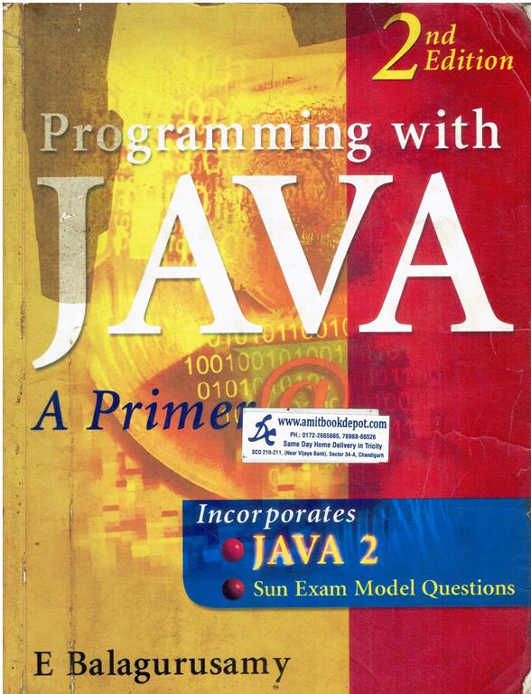 Programming With JAVA A Primer