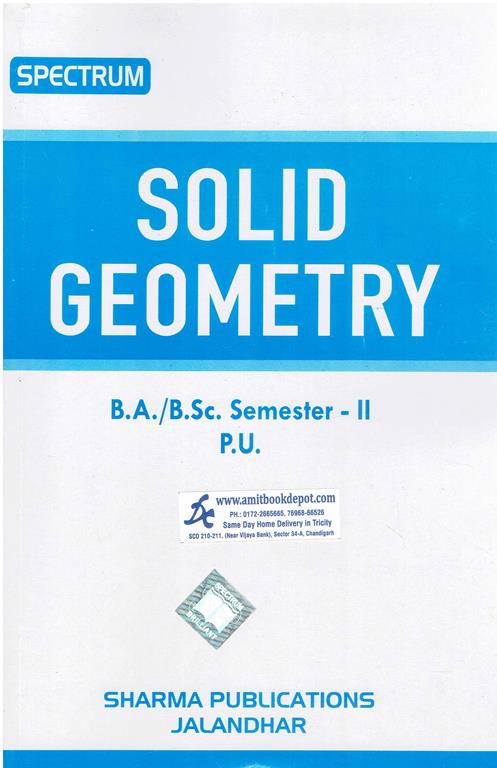 Spectrum Solid Geometry BA and BSc 2nd Semester PU Chandigarh