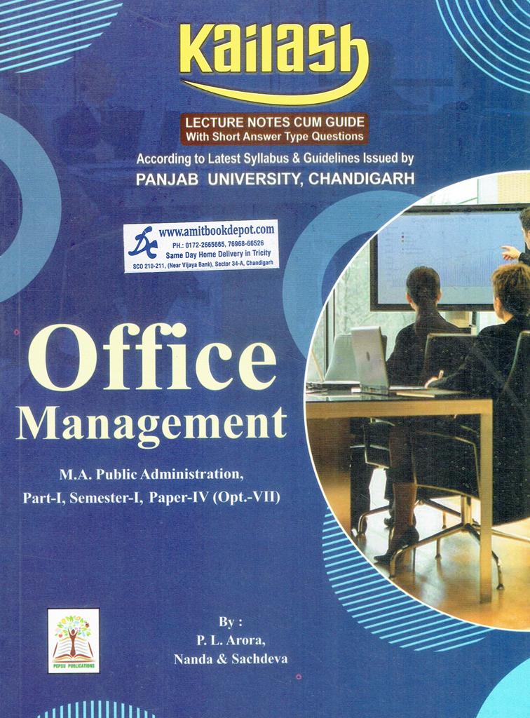 Kailash Office Management MA Public Administration Sem 1 Paper 4