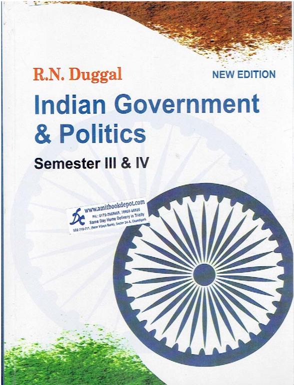 Indian Government and Politics BA 3rd and 4th Semester PU