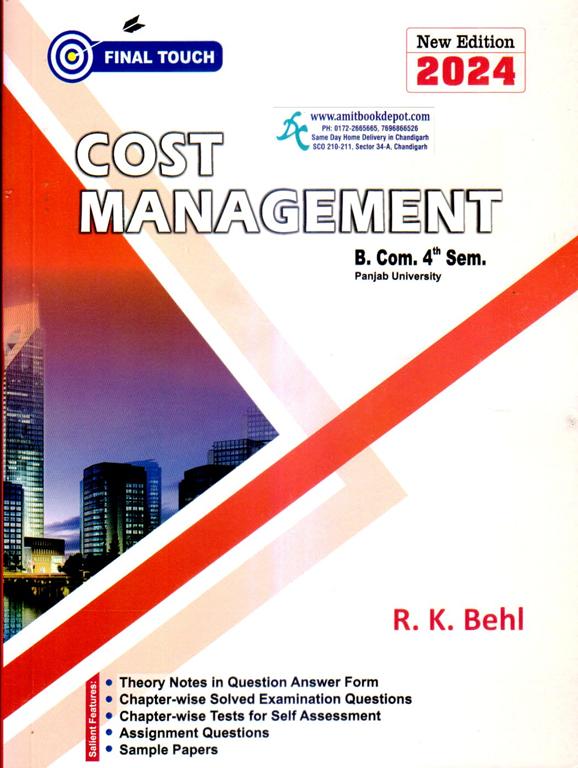 Final Touch Cost Management BCom 4th Semester PU Chandigarh