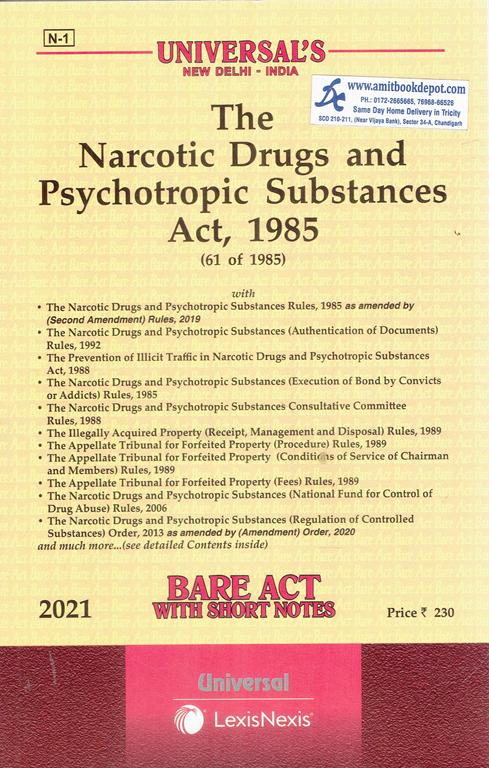 Universal Bare Act The Narcotic Drugs and Psychotropic Substances Act 1985