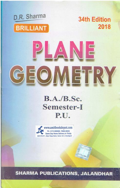 Brilliant Plane Geometry BA and BSc 1st Semester PU Chandigarh