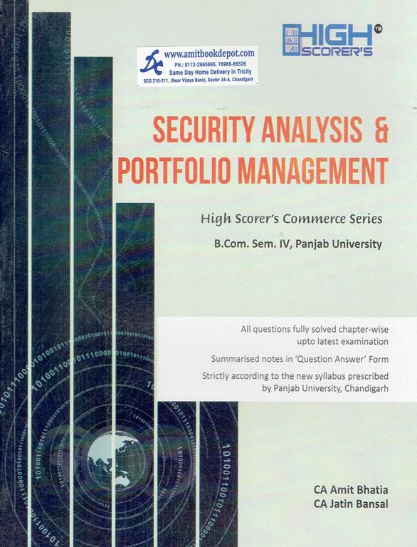 High Scorer Security Analysis and Portfolio Management BCom 4th Semester PU Chandigarh