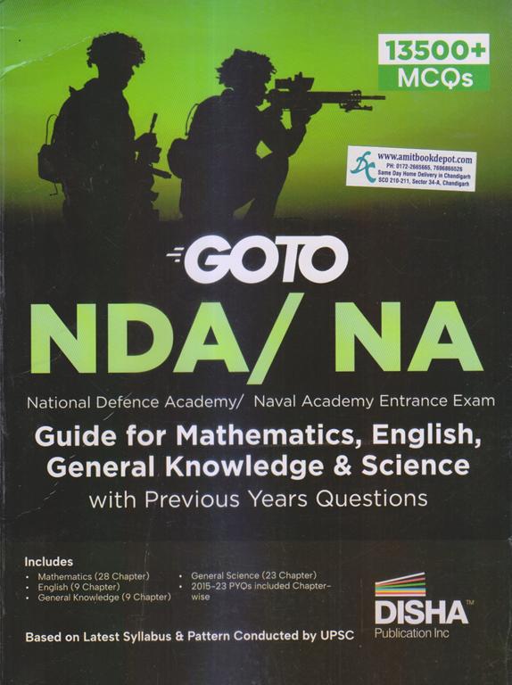 Disha Goto NDA/NA Guide Mathematics English General Knowlege and Science