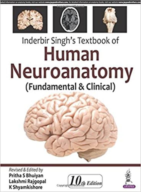 Jaypee Textbook  of Human Neuroanatomy Fundamental and Clinical 10th Edition