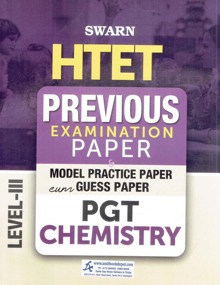 Swarn HTET Previous Examination Paper Level 3 PGT Chemistry