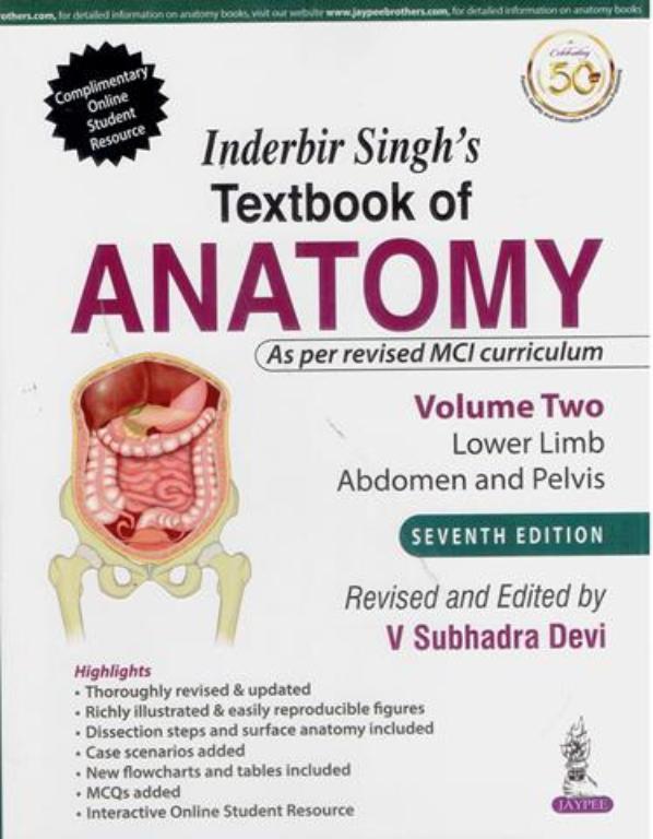 Inderbir Singh Textbook Of Anatomy Volume 2