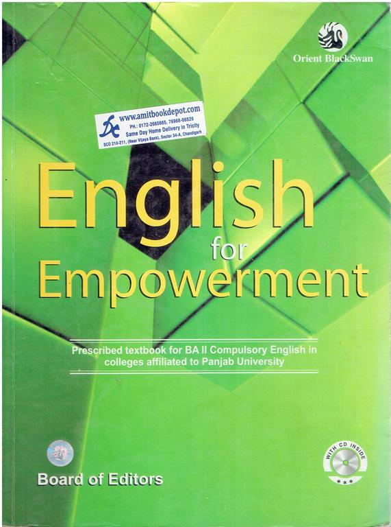 English for Empowerment BA 3rd And 4th Sem PU