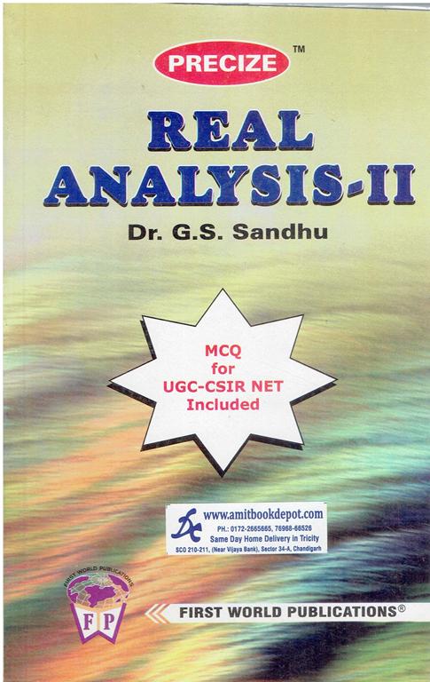 Precize Real Analysis 2 for MSc Mathematics Panjab University