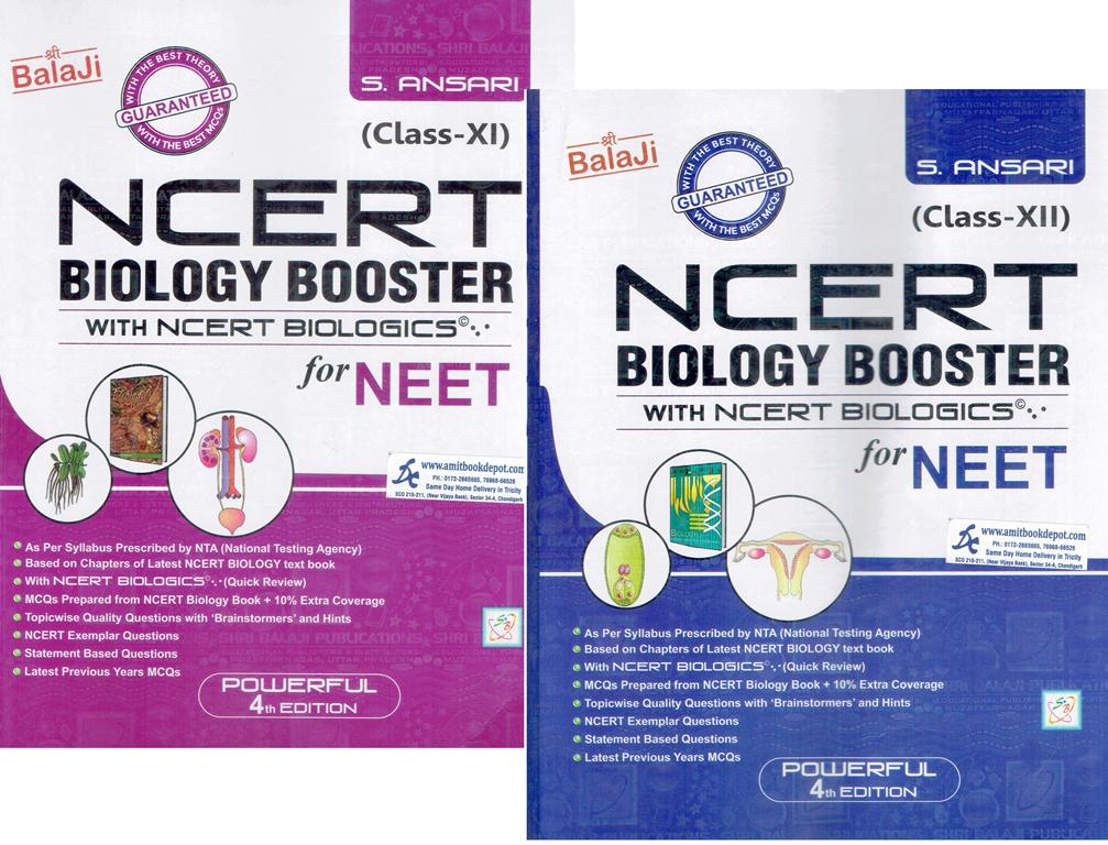 Balaji NCERT Biology Booster For NEET and AIIMS (Set of Two Volumes)