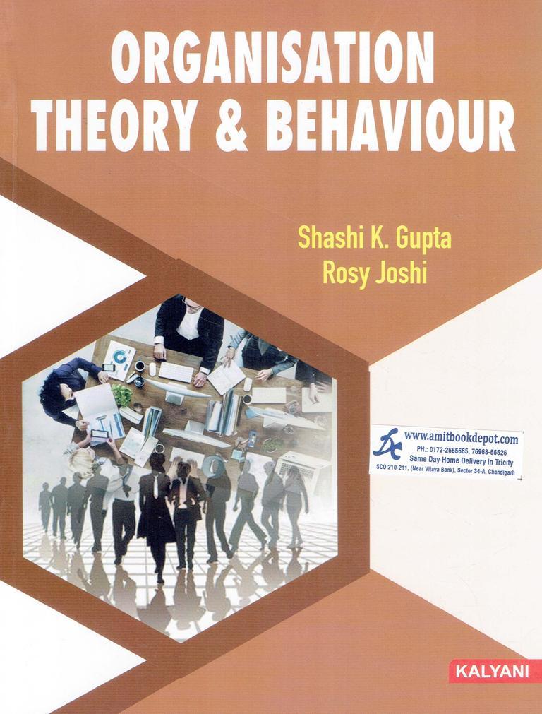 Organisation Theory And Behavior MCom 1st Semester PU Chandigarh