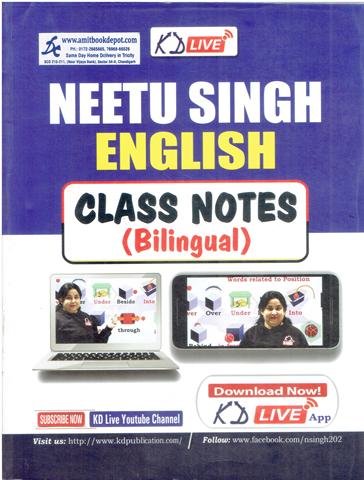 KD Live Neetu Singh English Class Notes Bilingual