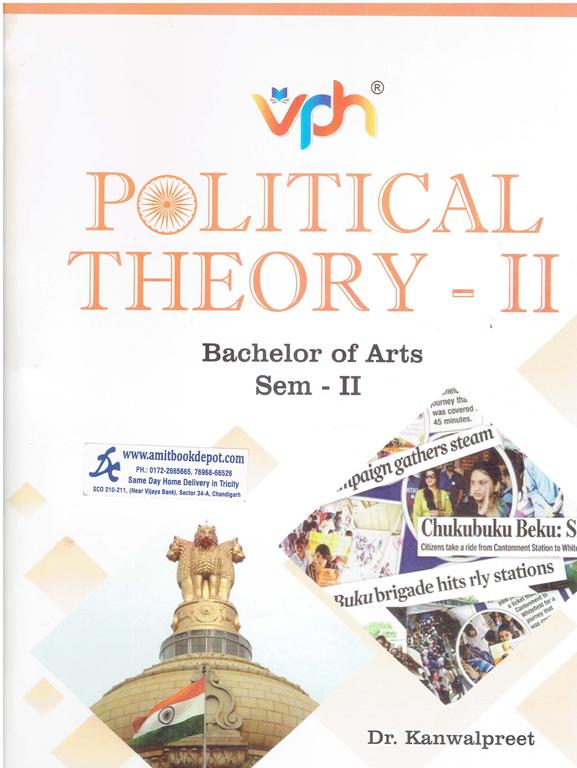 Vohra Politocal Theory II BA 2th Semester  Panjab University Chandigarh