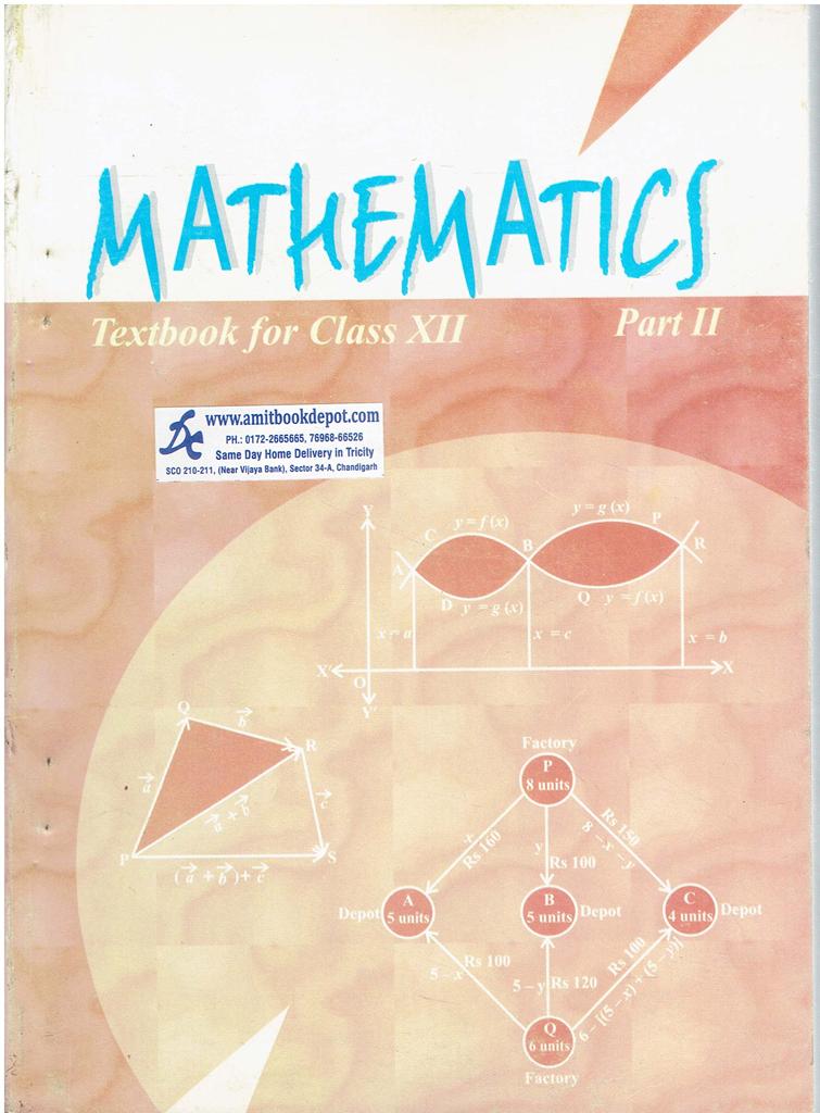 NCERT Mathematics Part 2 for Class 12th