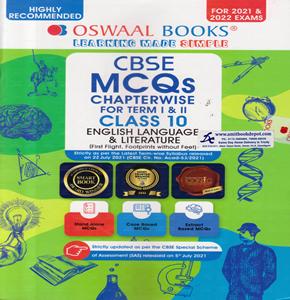 Oswaal CBSE MCQ Chapterwise Question Bank English Language and Literature for Class 10th