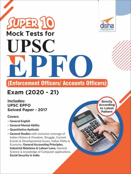 DISHA SUPER 10 MOCK TESTS FOR UPSC EPFO EXAM 2020 TO 2021