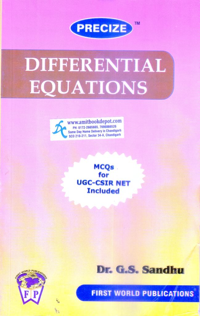 precize differential equations msc mathematics