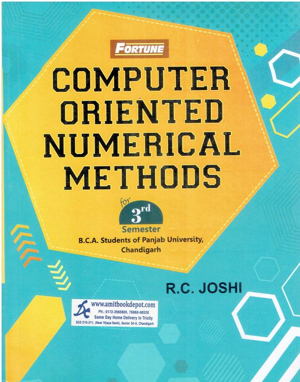 Computer Oriented Numerical Methods BCA 3rd Semester PU Chandigarh