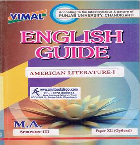 American Literature 1 - English Guide for MA Semester 3 Paper 3