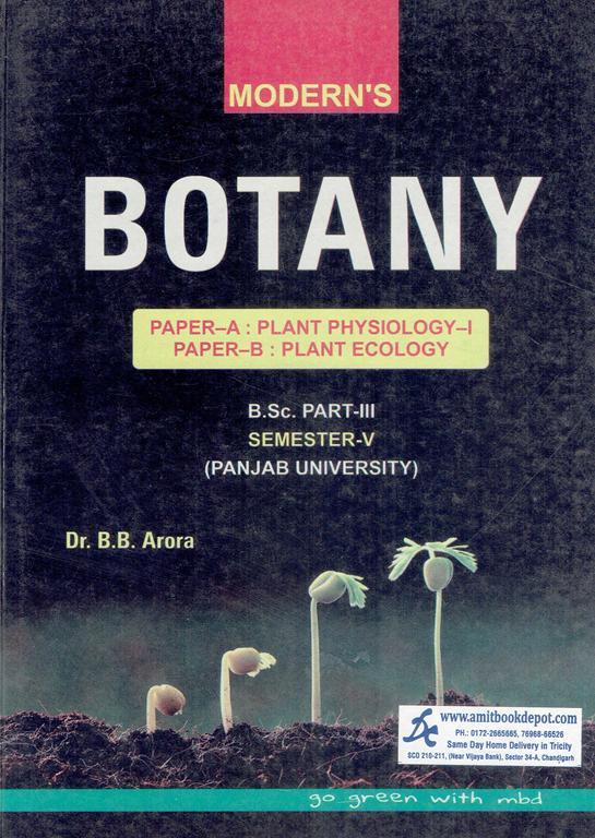 Modern Botany Plant Physiology 1 and Plant Ecology BSc 5th Semester PU Chandigarh