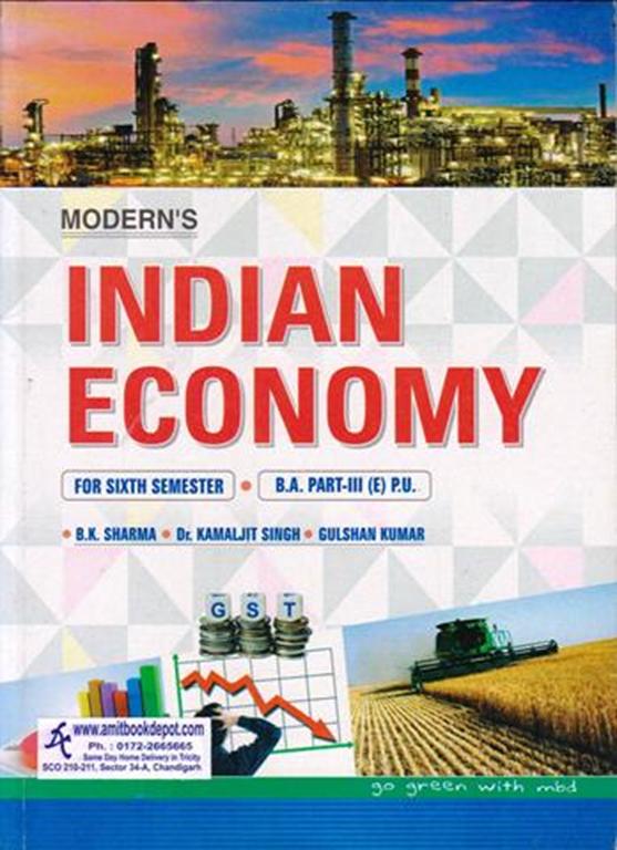 Modern Indian Economy for BA 6th Sem PU (English)