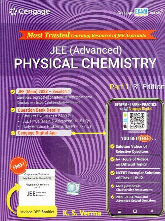 Cengage Physical Chemistry Part 1 for JEE (Advanced) 3rd Edition 2023