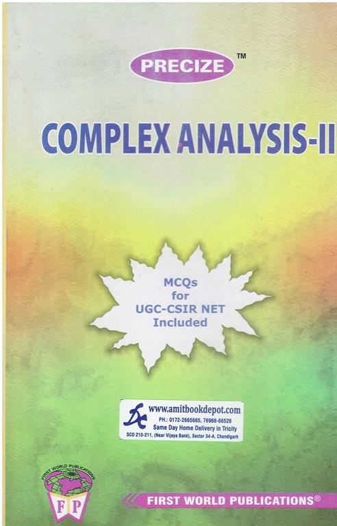 Precize Complex Analysis 2 for Msc Mathematics