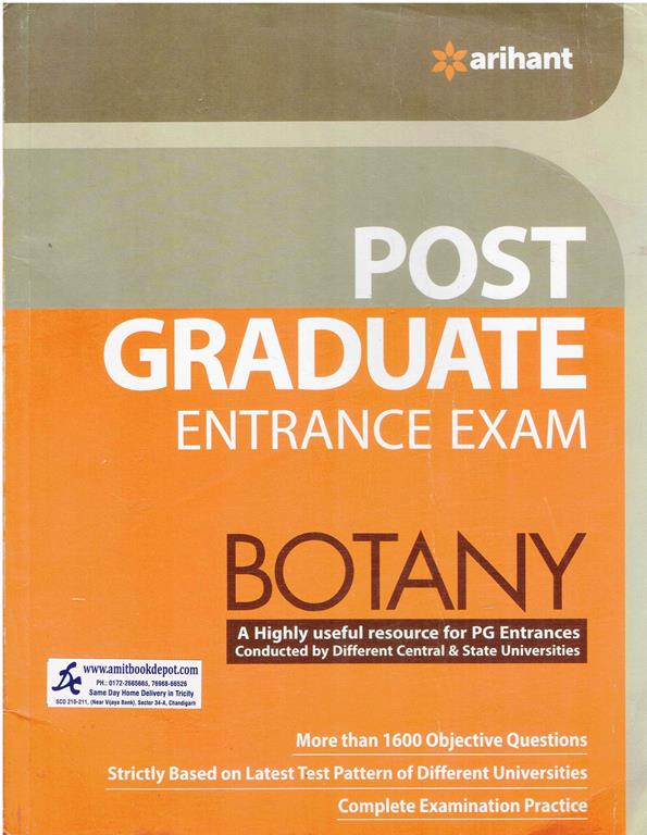 Post Graduate Entrance Exam Botany