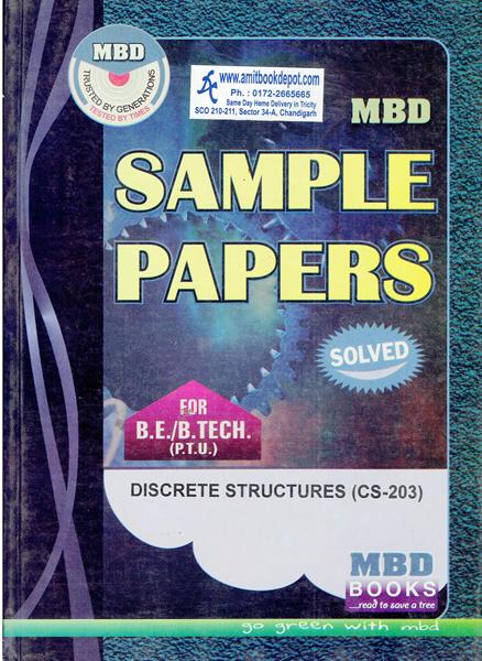 MBD Sample Paper Discrete Structures for BE and BTech PTU