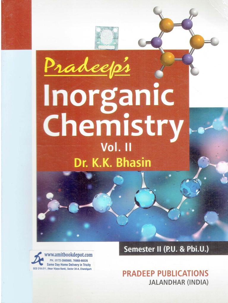 Pradeep Inorganic Chemistry Vol 2 BSc 2nd Semester PU