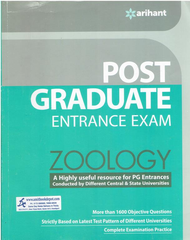 Arihant Post Graduate Entrance Exam Zoology