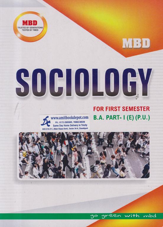 MBD Sociology BA 1st Sem PU (English)