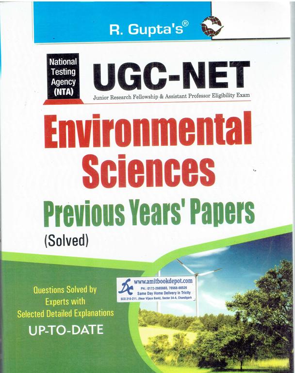 R Gupta UGC NET Environmental Sciences Previous Years Papers with Answers