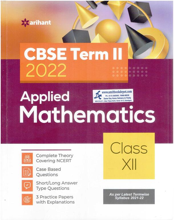 Arihant CBSE Term 2 2022 Applied Mathematics for Class 12th