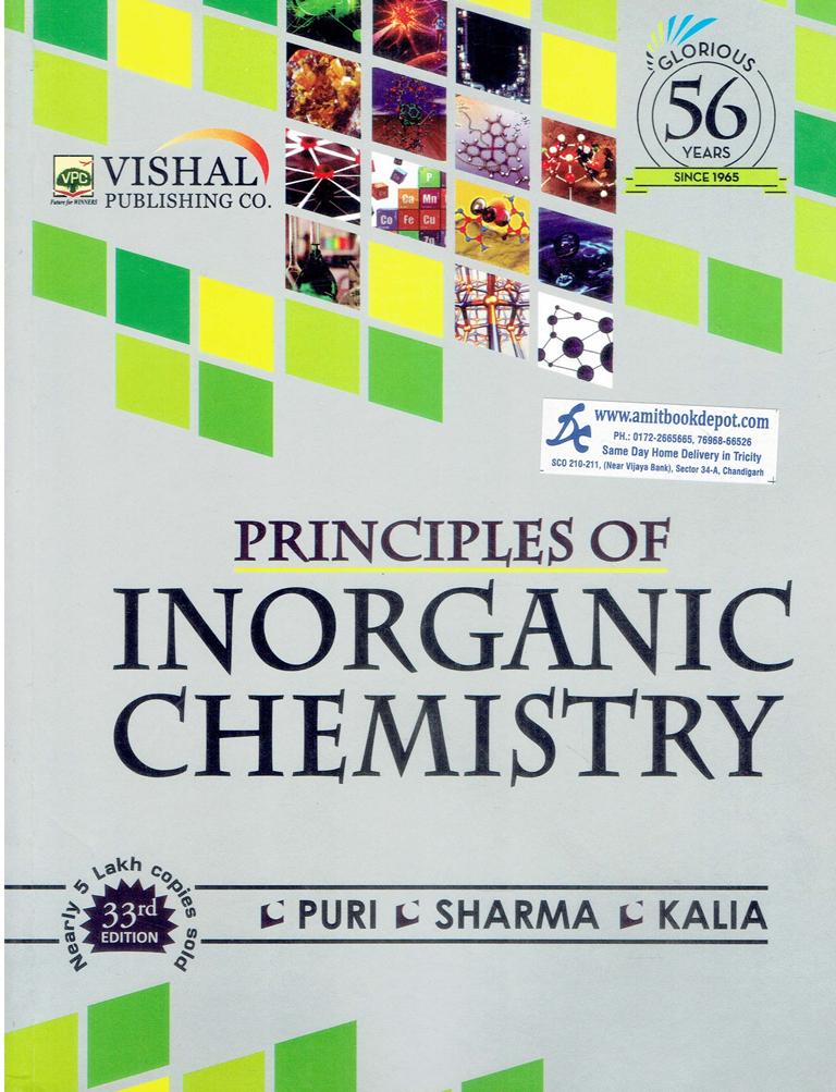 Principles of Inorganic Chemistry BSc and MSc