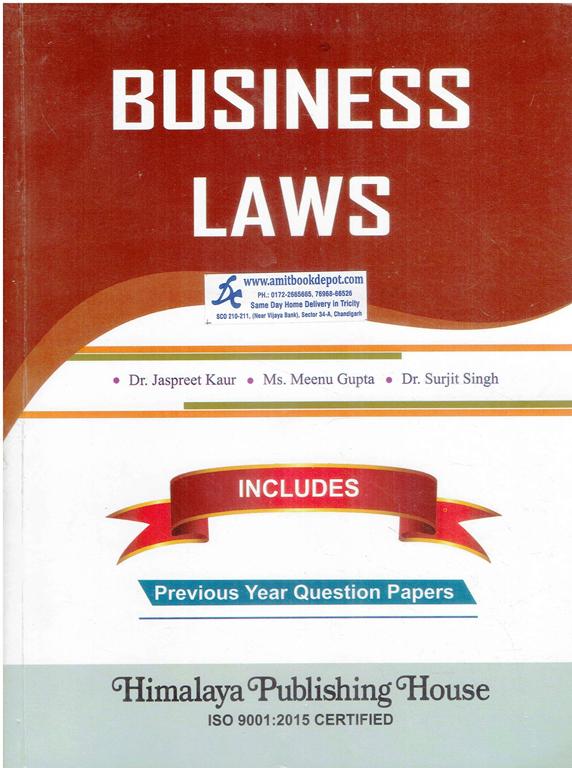 Himalaya Business Laws BCom 2nd Semester PU Chandigarh