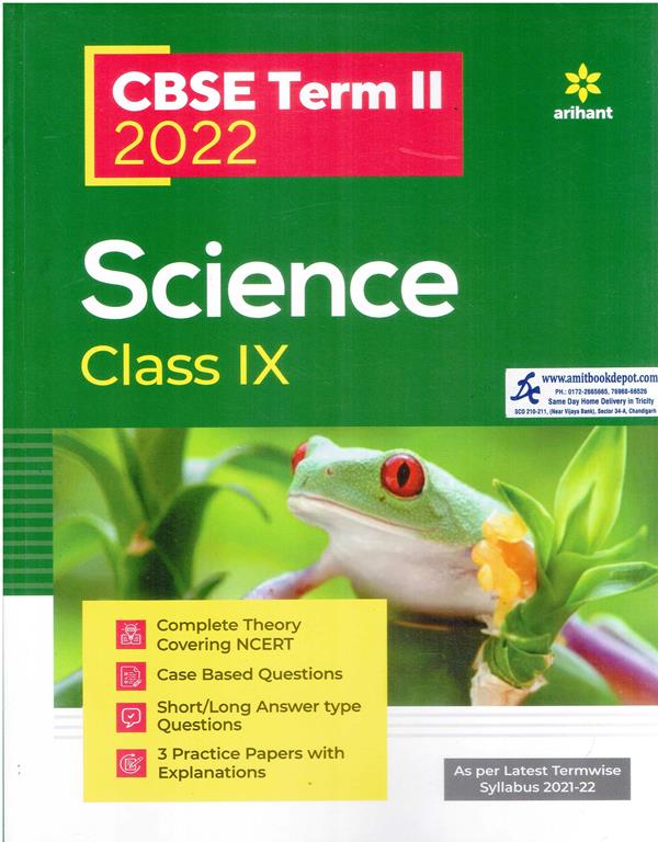 Arihant CBSE Term 2 2022 Science Sample Papers for Class 9th