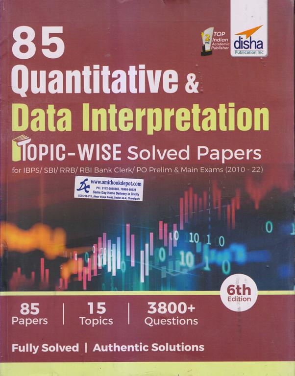 Disha 85 Quantitative and Data Interpretation Topic Wise Solved Papers