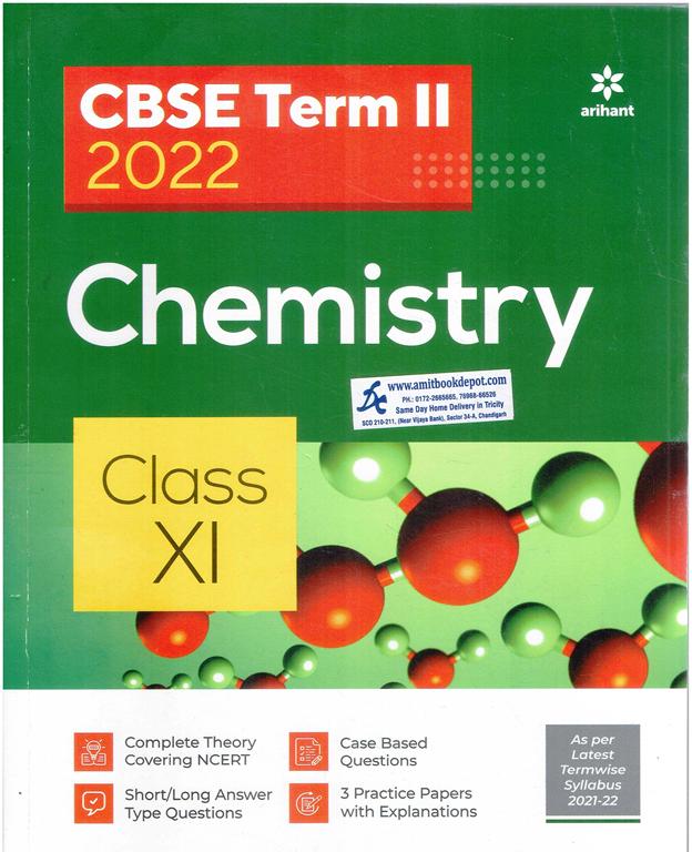 Arihant CBSE Term 2 2022 Chemistry Sample Paper for Class 11th