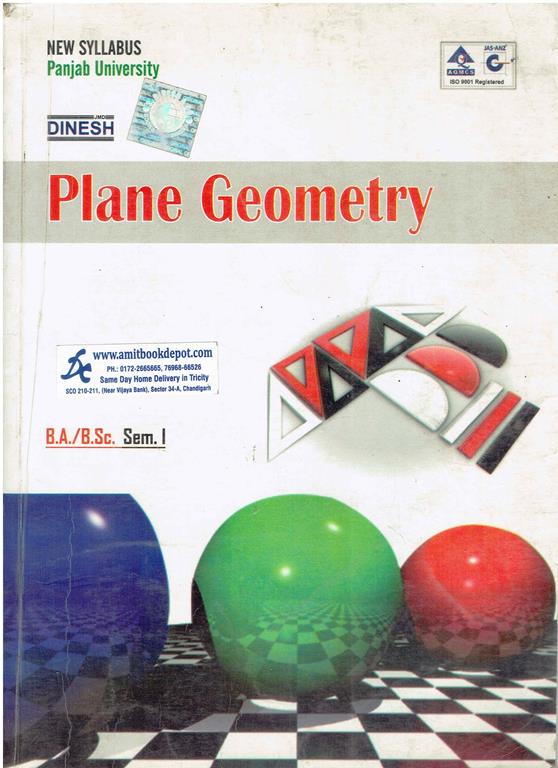 Dinesh Plane Geometry BA and BSc 1st Sem PU