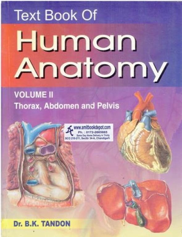 A Text Book Of Human Anatomy Vol 2 (Thorax, Abdomen And Pelvis)