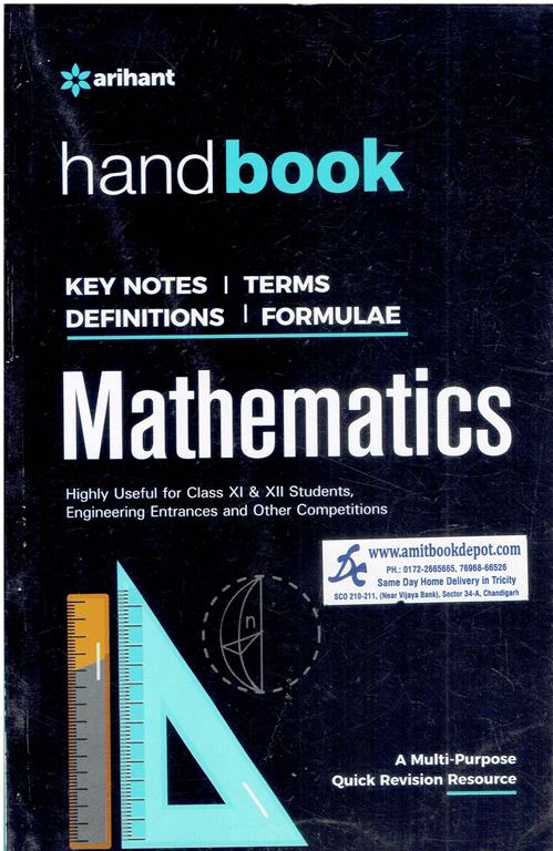 Handbook Mathematics Key Notes | Terms | Definitions | Formulae