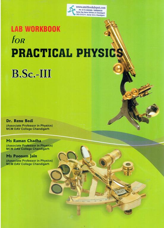 Lab Work Book For Practical Physics B Sc III PU