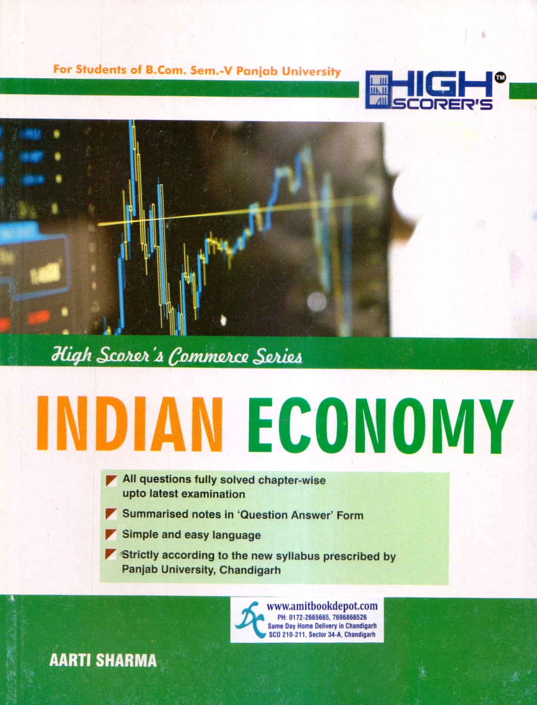 High Scorer Indian Economy BCom 5th Semester PU Chandigarh