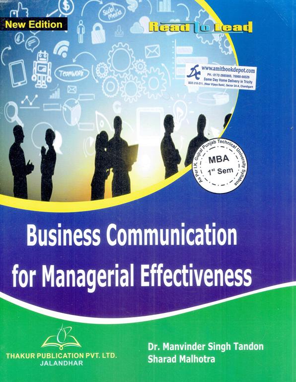 Business Communication for Managerial Effectiveness for MBA 1st Sem PTU (NEW)