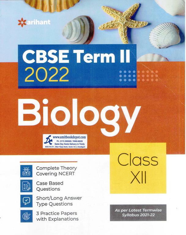 Arihant CBSE Term 2 2022 Biology Sample Papers for Class 12th