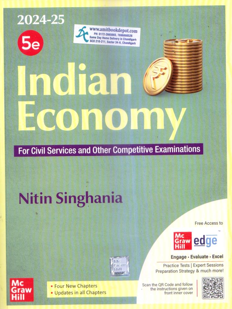 Indian Economy For Civil Services and Other Competitve Examinations 5th Edition