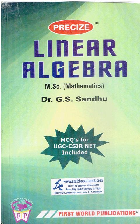 Precize Linear Algebra for MSC Mathematics Semester 4 Panjab University